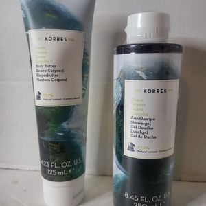 KORRES Guava Body Butter  4.23 oz & Shower Gel  8.45 oz   NEW  SEALED